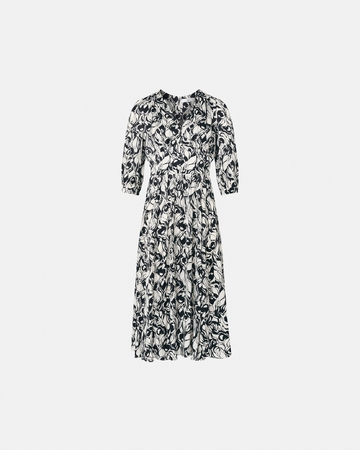 Robe Rafinita Robe longue &eacute;vas&eacute;e &agrave; imprim&eacute; floral ZAPA