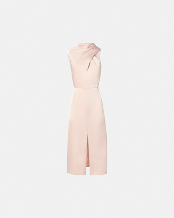 Robe Ryvana Robe asymétrique satinée nude ZAPA