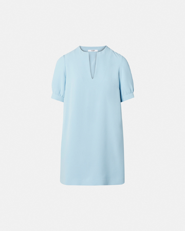 Robe Rhealane Robe droite en cr&ecirc;pe bleue ciel ZAPA