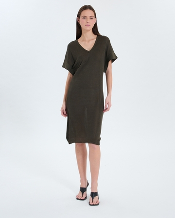 Robe Rady Robe en maille fine kaki ZAPA