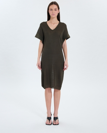 Robe Rady Robe en maille fine kaki ZAPA