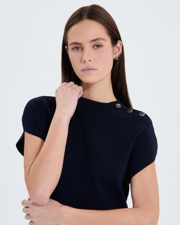 Robe Reign Robe courte en maille nocturne ZAPA