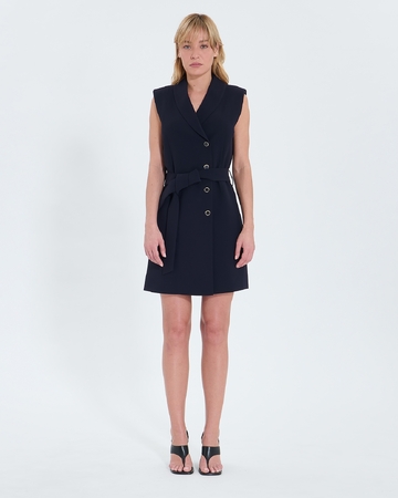 Robe Ramille Robe portefeuille en crêpe nocturne ZAPA