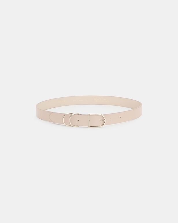 Ceinture Clelia Ceinture lisse beige ZAPA