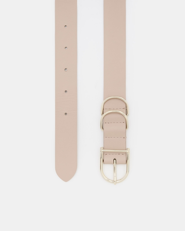Ceinture Clelia Ceinture lisse beige ZAPA