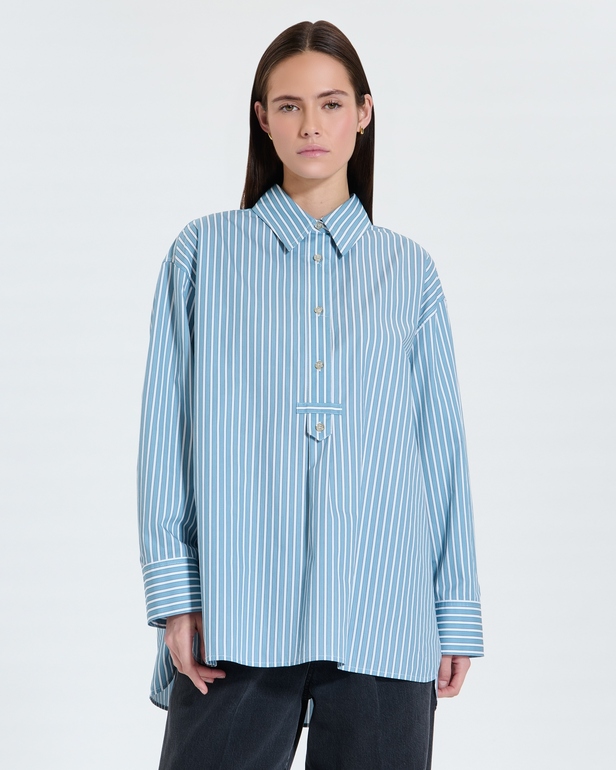 Chemise Casablanca Chemise oversize &agrave; rayures ZAPA