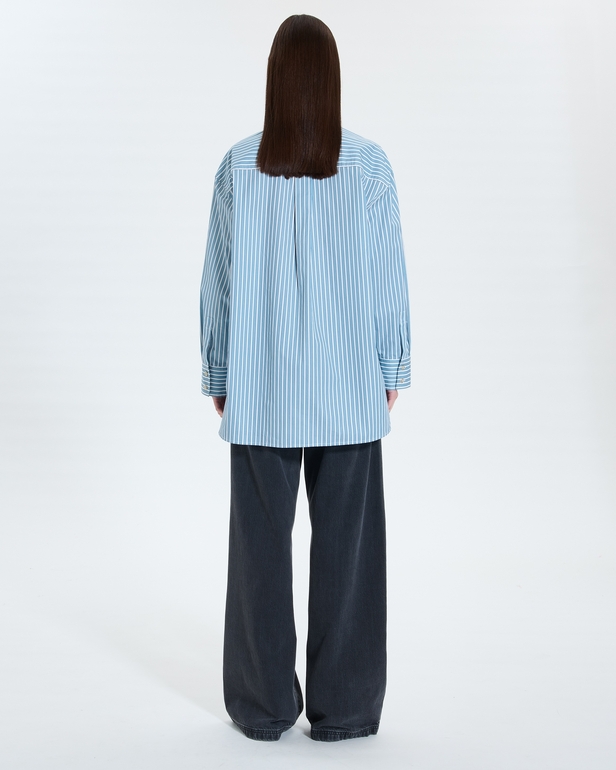 Chemise Casablanca Chemise oversize &agrave; rayures ZAPA