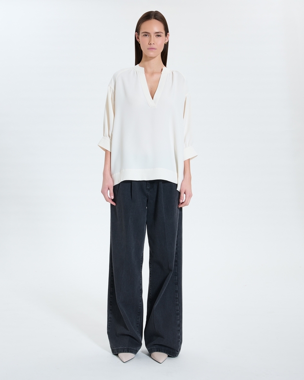 Top Cambridge Chemise fluide &eacute;crue ZAPA