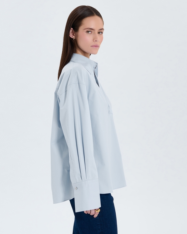 Chemise Caprice Chemise en popeline bleu ciel ZAPA