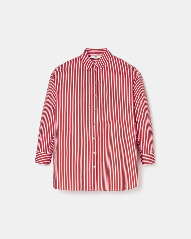Chemise Clarisse Chemise en popeline &agrave; rayures ZAPA