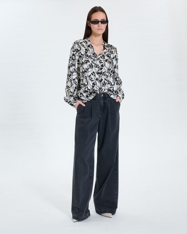 Chemise Tiberina Chemisier fluide &agrave; imprim&eacute; floral ZAPA