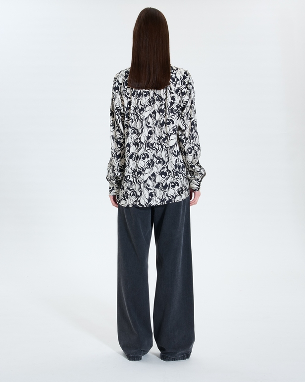 Chemise Tiberina Chemisier fluide &agrave; imprim&eacute; floral ZAPA