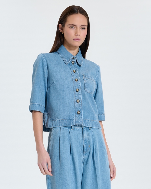 Chemise Celina Chemise courte light blue ZAPA