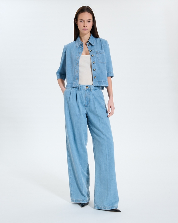 Chemise Celina Chemise courte light blue ZAPA