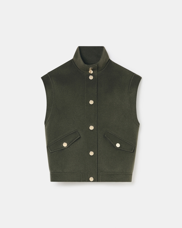 Veste Guo Veste sans manches kaki ZAPA