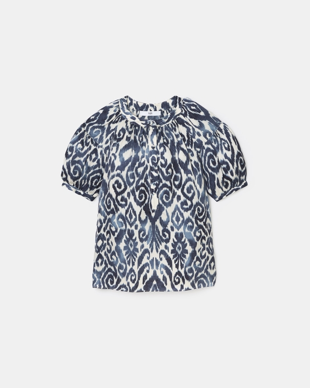 Chemise Tiphaine Chemise fluide &agrave; imprim&eacute; Summer wave ZAPA