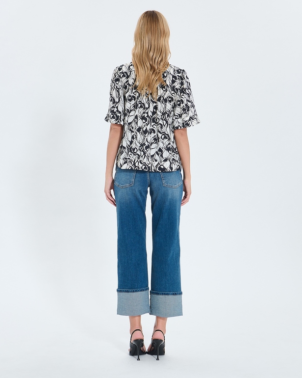 Chemise Tahiel Top fluide &agrave; imprim&eacute; floral ZAPA
