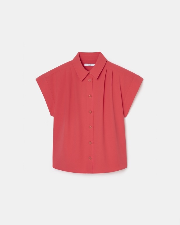Top Tarina Chemise manches courtes corail ZAPA