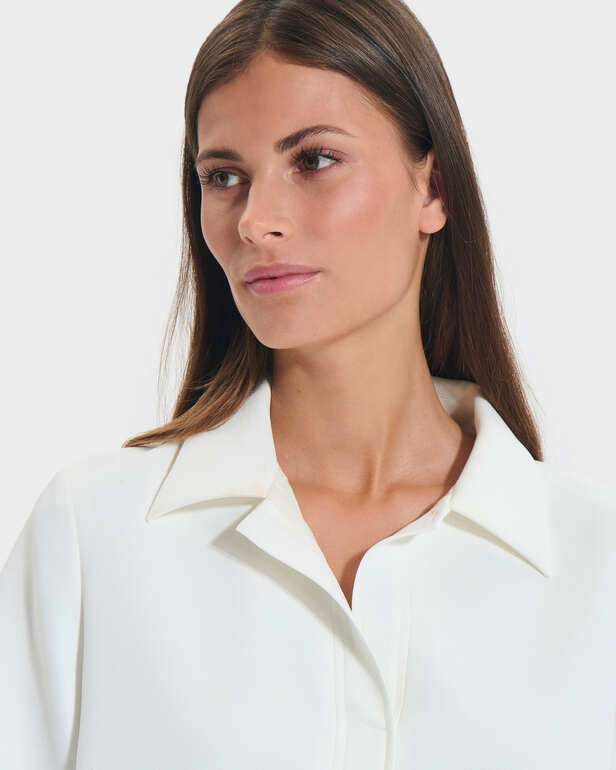 Top Tendresse Top chemise fluide &eacute;cru ZAPA