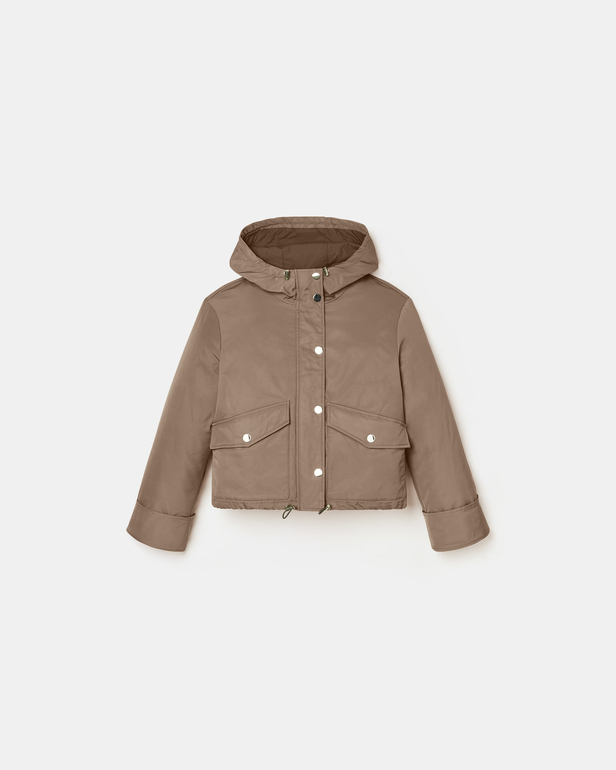 Manteau Maewenn Manteau court en nylon kaki ZAPA