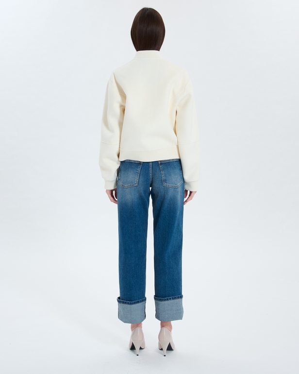 Manteau Maevan Manteau court double face &eacute;cru ZAPA