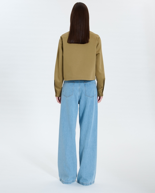 Veste Maloa Manteau court kaki ZAPA