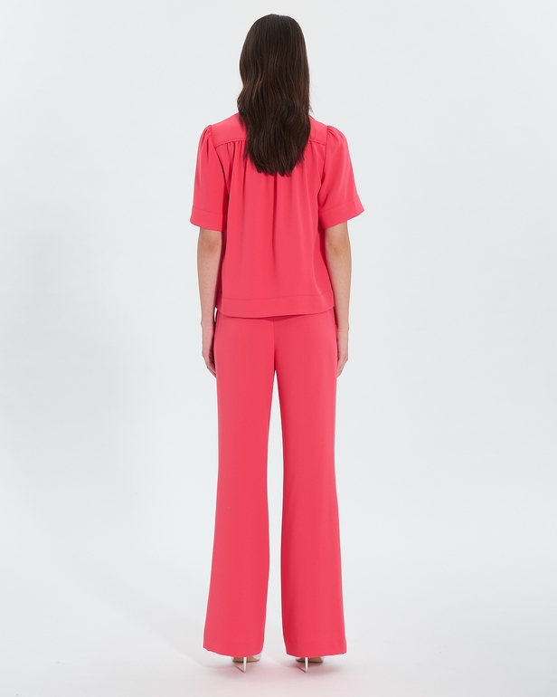 Pantalon Pervenche Pantalon fluide corail ZAPA