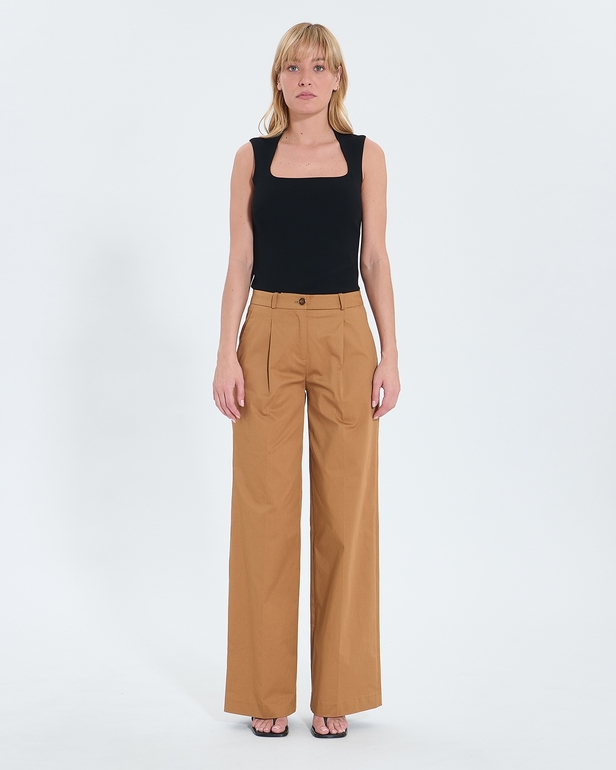 Pantalon Pleyel Pantalon fluide tabac ZAPA