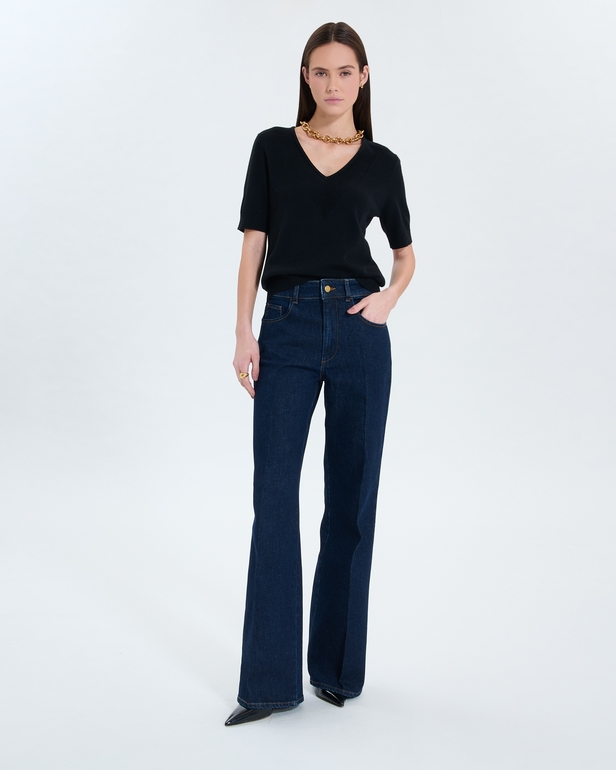 Pull Narvi Pull manches courtes noir ZAPA
