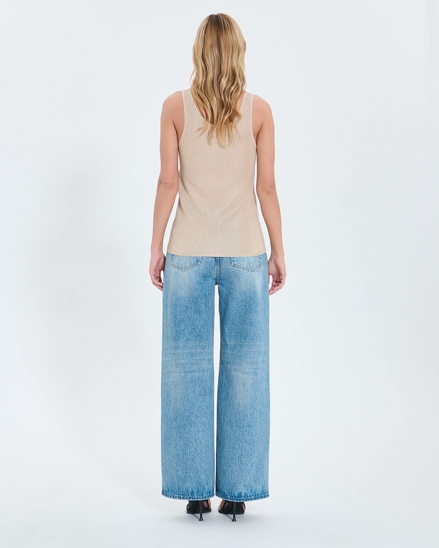 Pull Nowels Pull sans manches champagne ZAPA