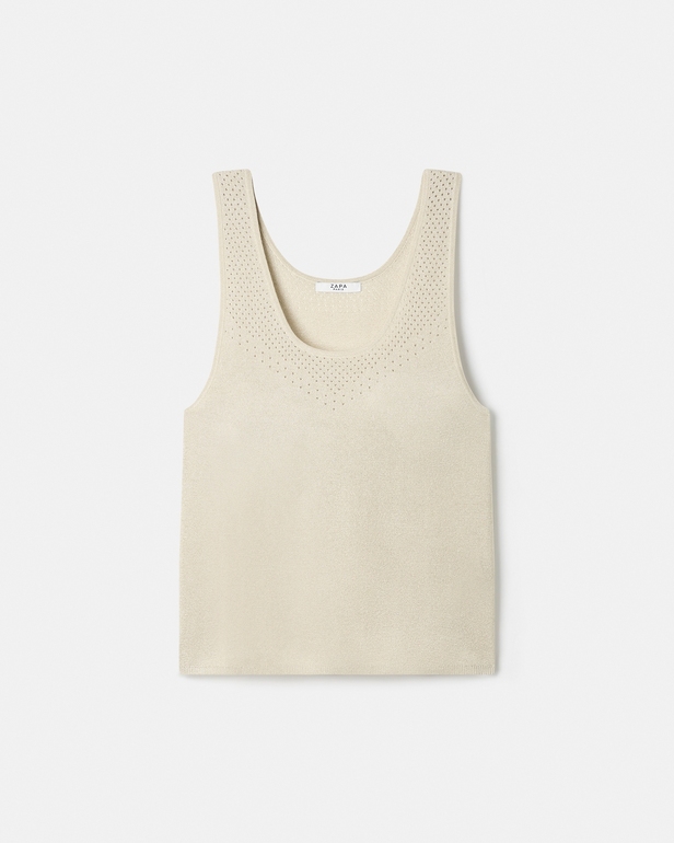 Pull Nowels Pull sans manches champagne ZAPA
