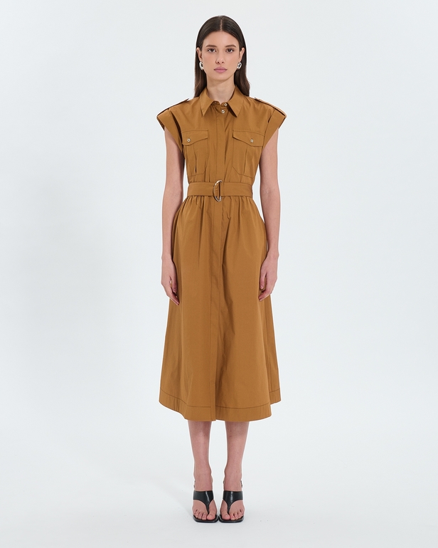 Robe Riyad Robe chemise tabac ZAPA