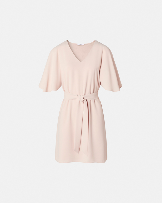Robe Rubilinda Robe courte en cr&ecirc;pe nude ZAPA