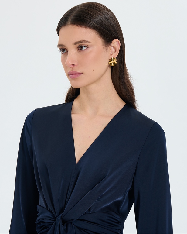 Robe Ruka Robe longue satin&eacute;e nocturne ZAPA