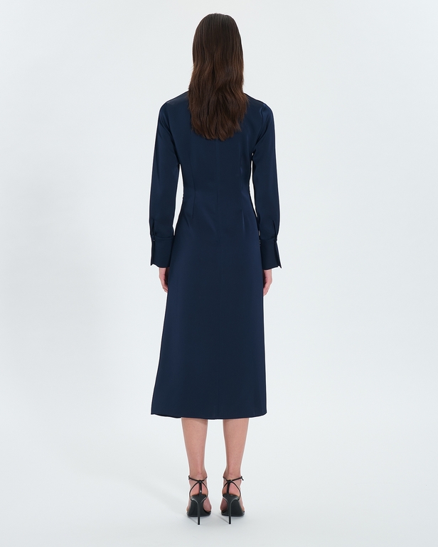Robe Ruka Robe longue satin&eacute;e nocturne ZAPA