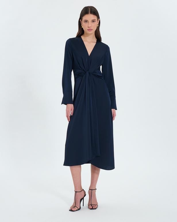 Robe Ruka Robe longue satin&eacute;e nocturne ZAPA