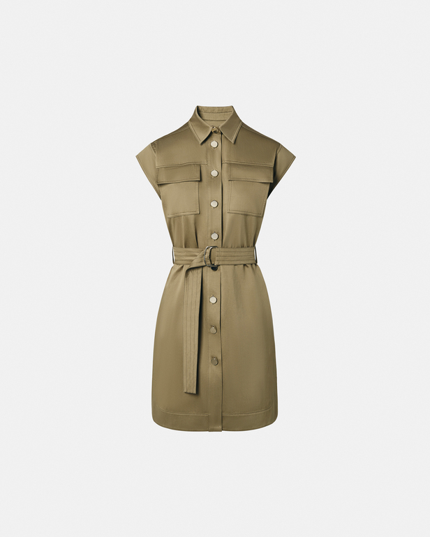 Robe Rosen Robe chemise kaki ZAPA
