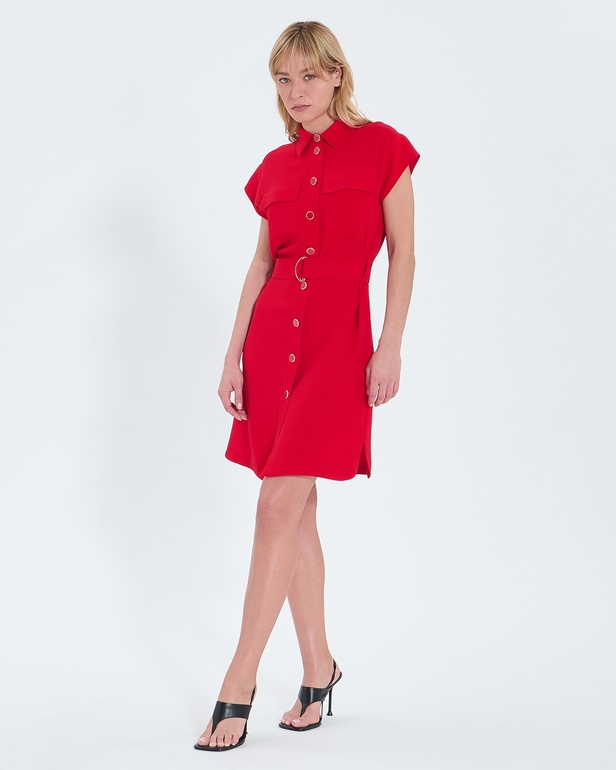 Robe Rosen Robe chemise rouge ZAPA