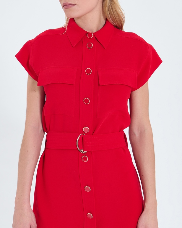 Robe Rosen Robe chemise rouge ZAPA