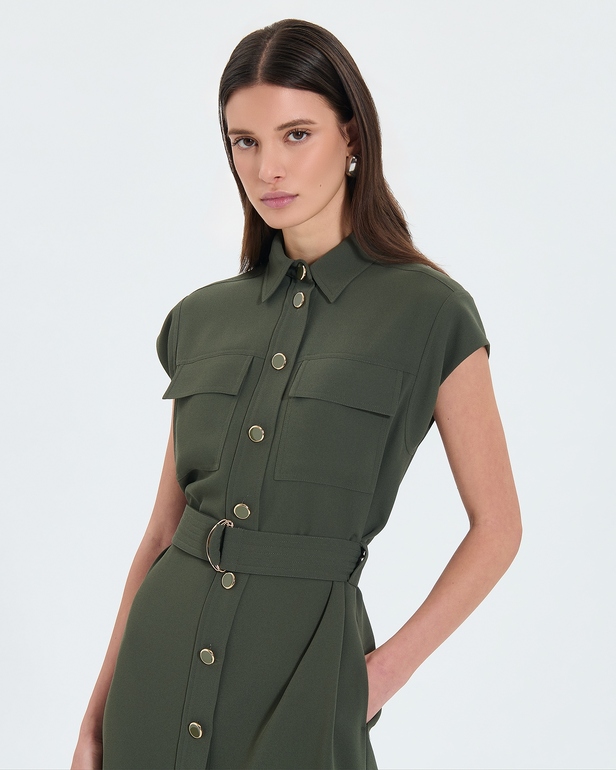 Robe Rosen Robe chemise army ZAPA