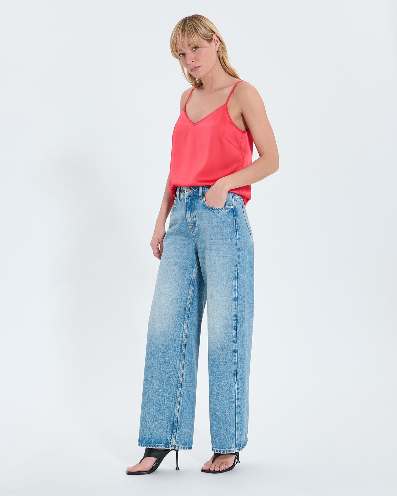 Top Tailaya Top col V corail ZAPA
