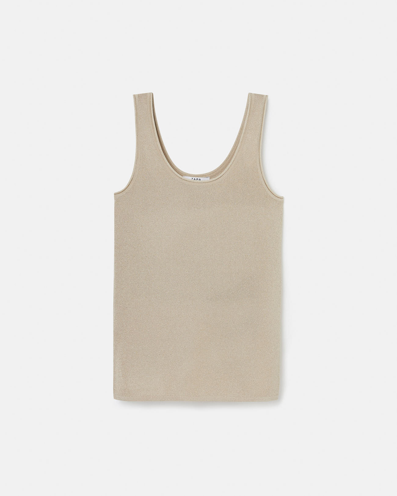 Top Nara D&eacute;bardeur paillet&eacute; champagne ZAPA