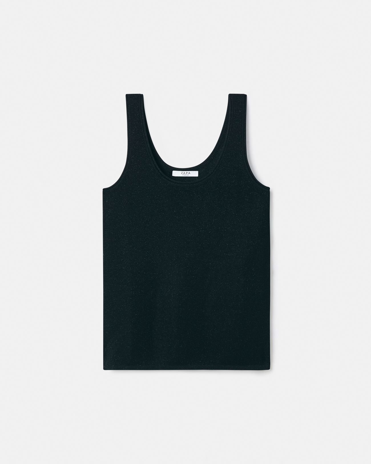 Top Nara D&eacute;bardeur paillet&eacute; noir ZAPA