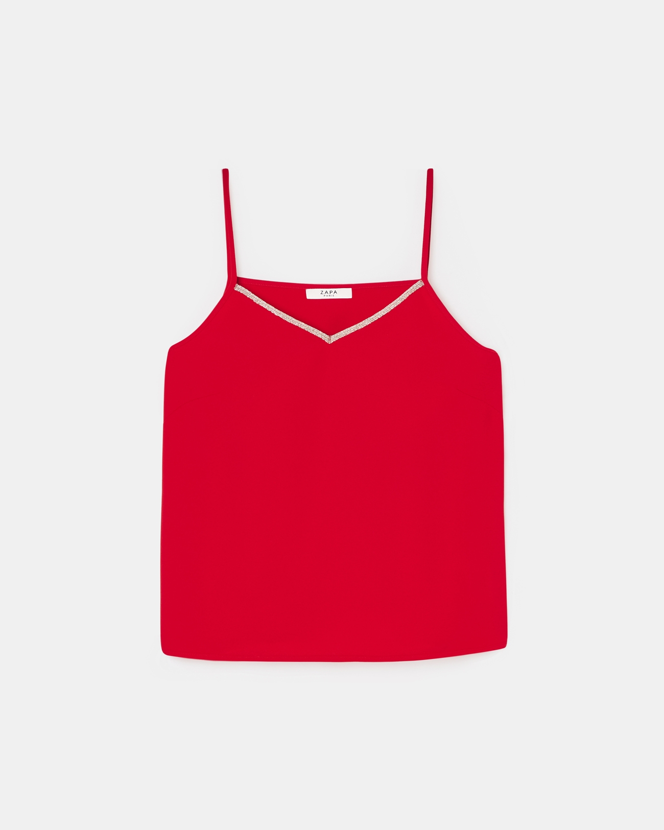 Top Tobera D&eacute;bardeur rouge ZAPA