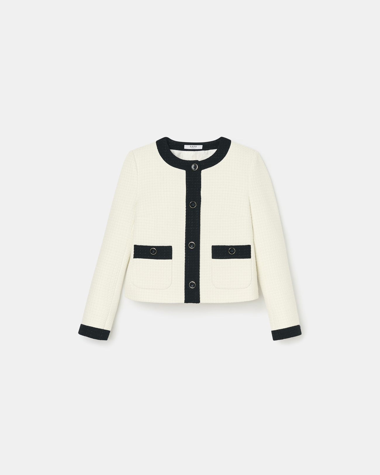 Veste Valse Veste en tweed &eacute;crue ZAPA