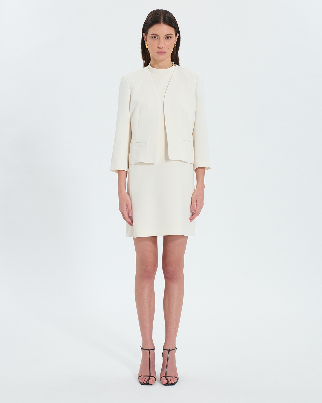 Veste Vickio Veste courte en cr&ecirc;pe &eacute;crue ZAPA