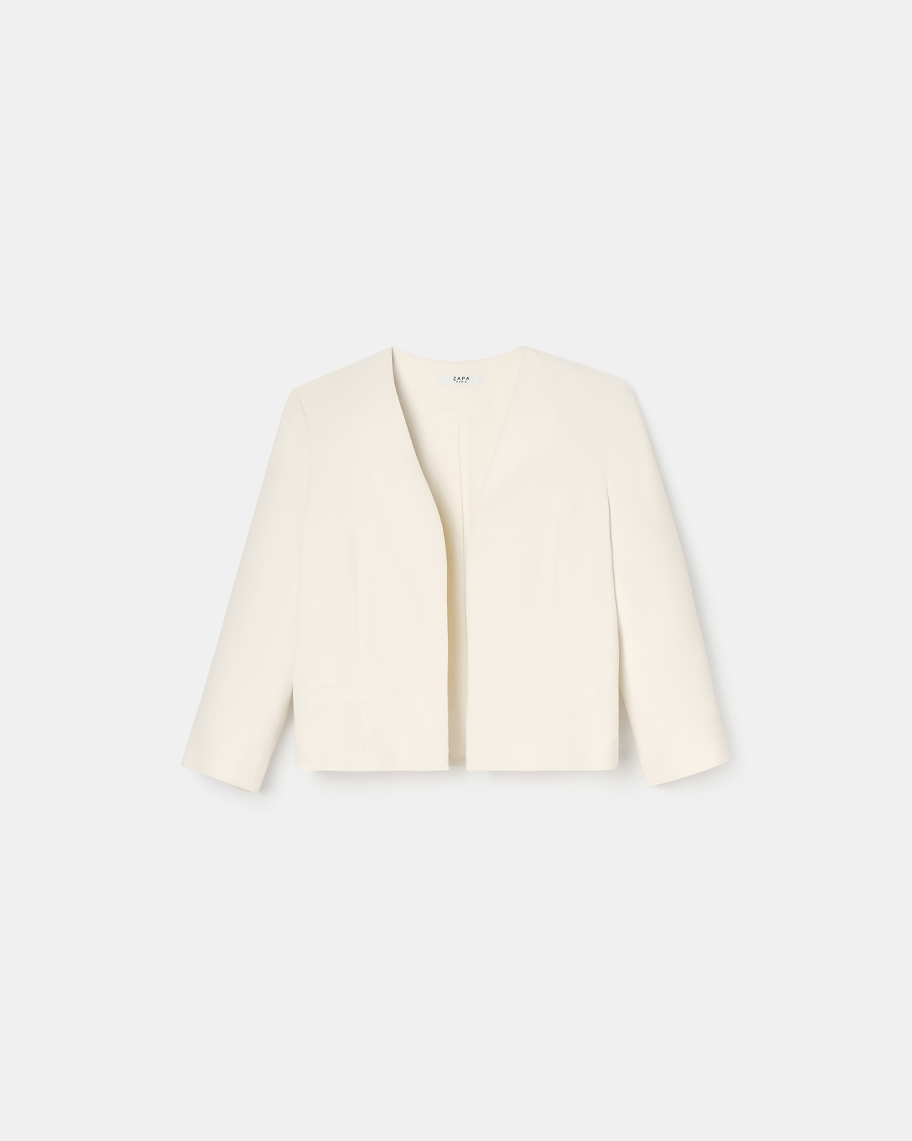Veste Vickio Veste courte en cr&ecirc;pe &eacute;crue ZAPA