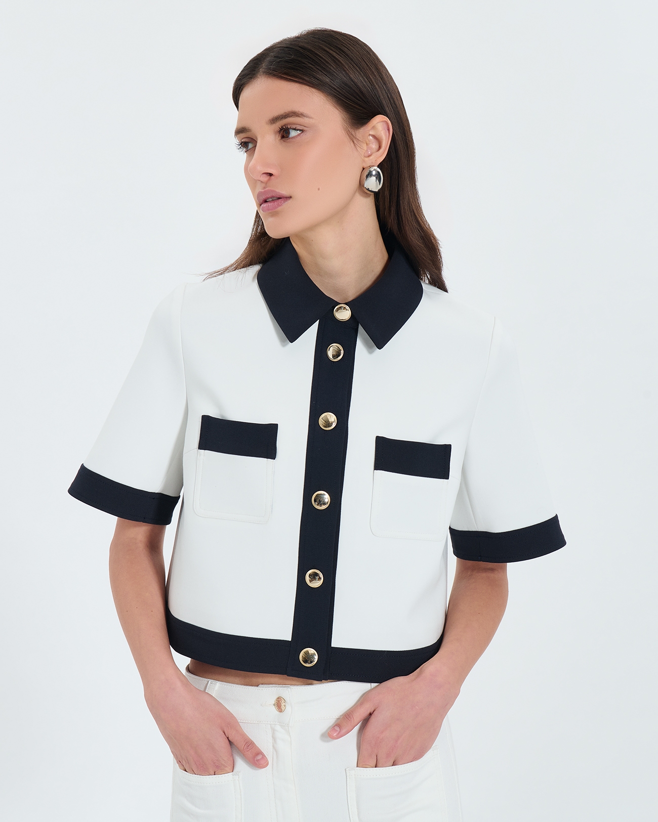 Chemise Vanilla Chemise courte bicolore ZAPA