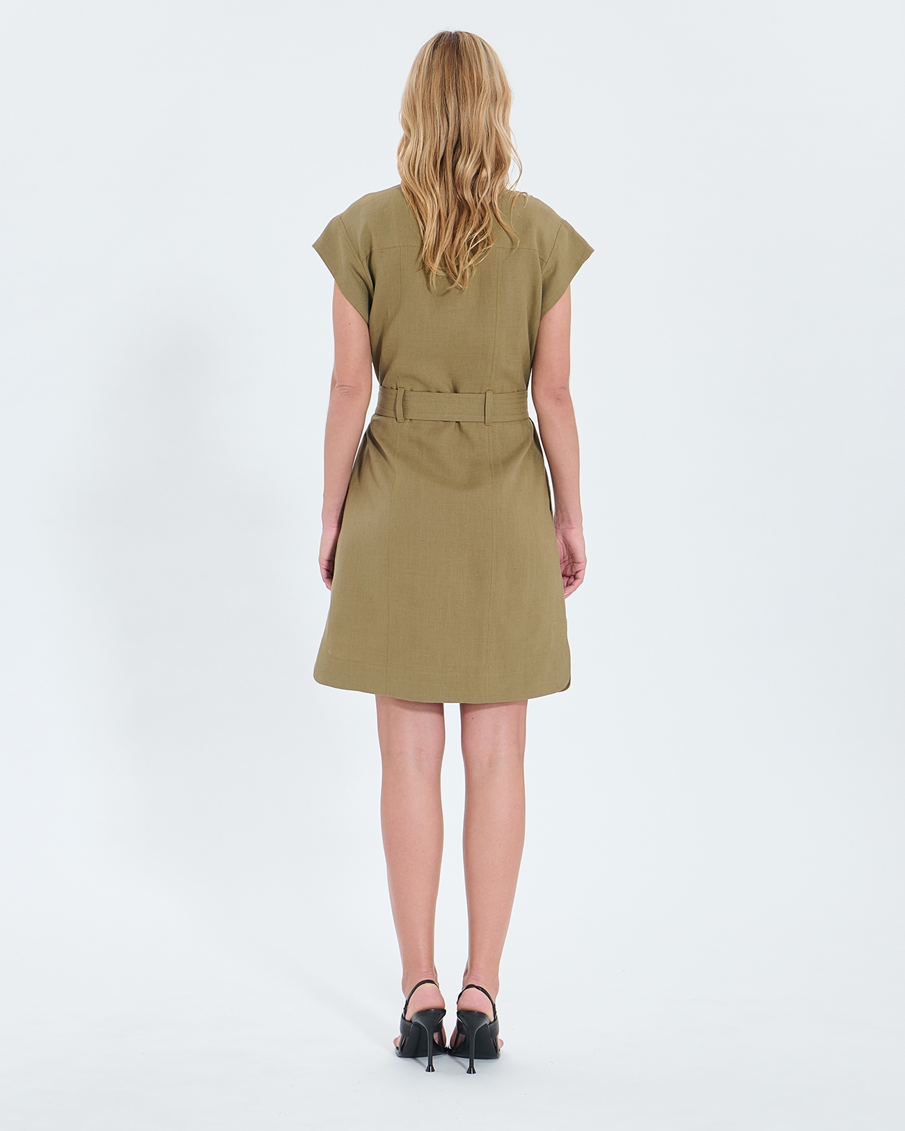 Robe Rosen Robe chemise kaki ZAPA