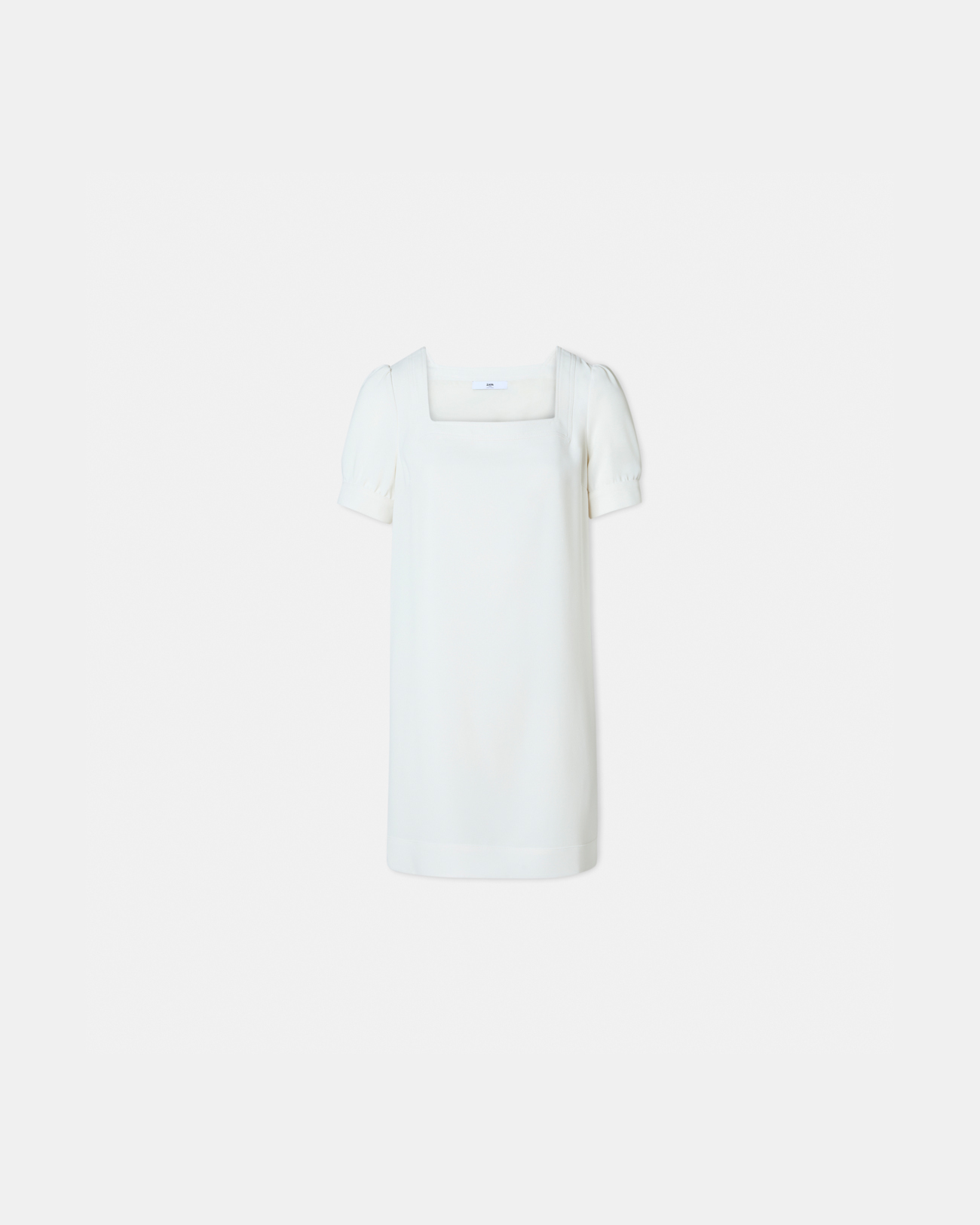 Robe Rina Robe droite en cr&ecirc;pe &eacute;crue ZAPA
